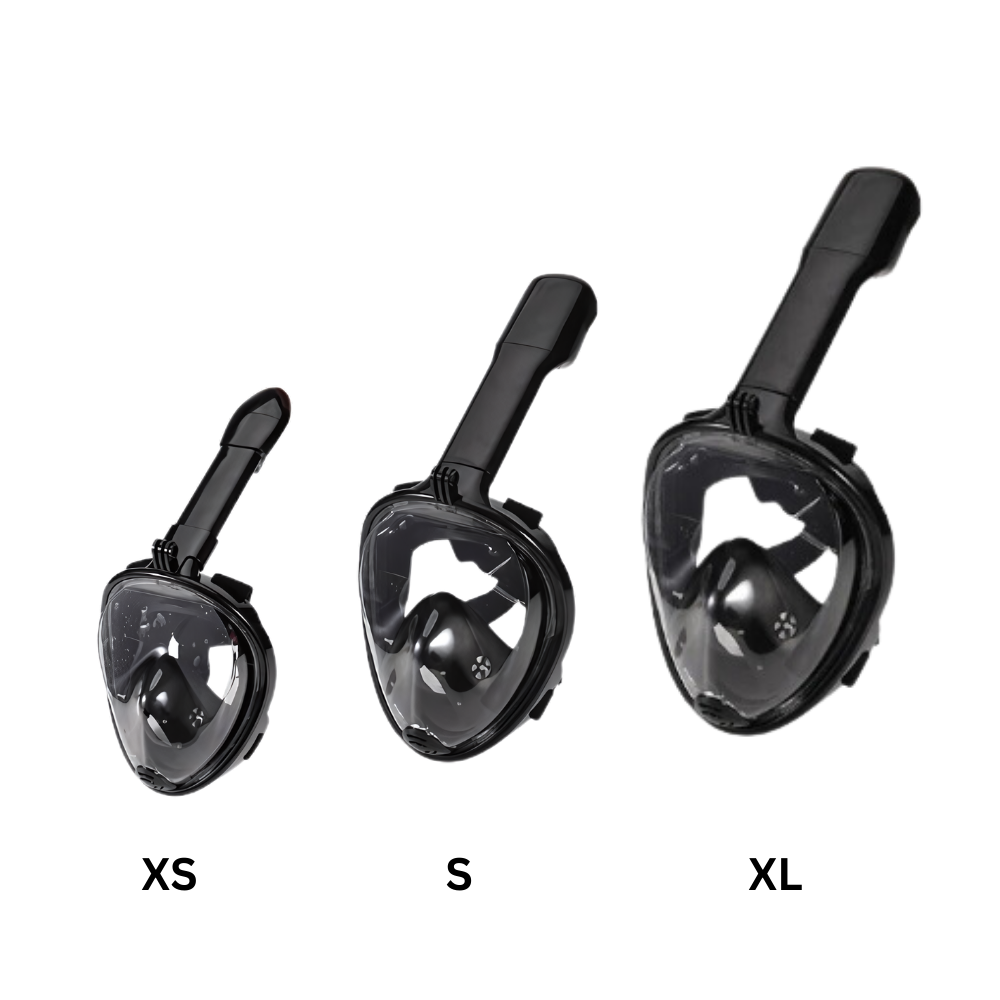 Snorkelmaske med 180° panoramaudsyn
- Ozerty