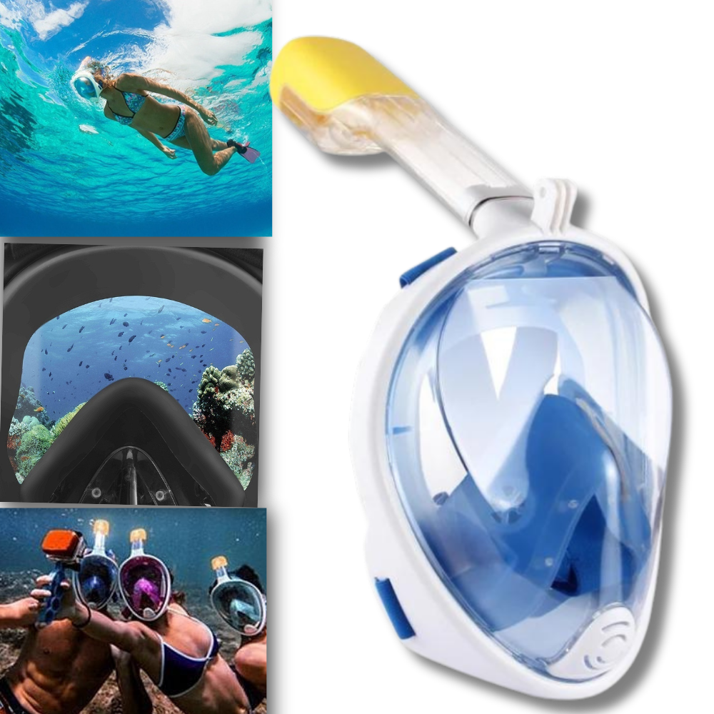 Snorkelmaske med 180° panoramaudsyn
- Ozerty