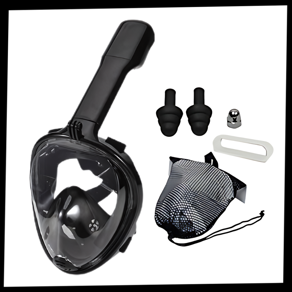 Snorkelmaske med 180° panoramaudsyn
- Ozerty