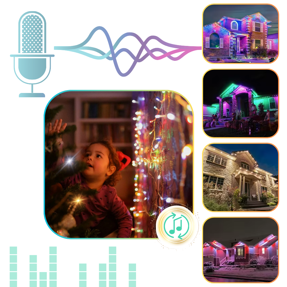 210 Music Sync USB LED-lys - Ozerty