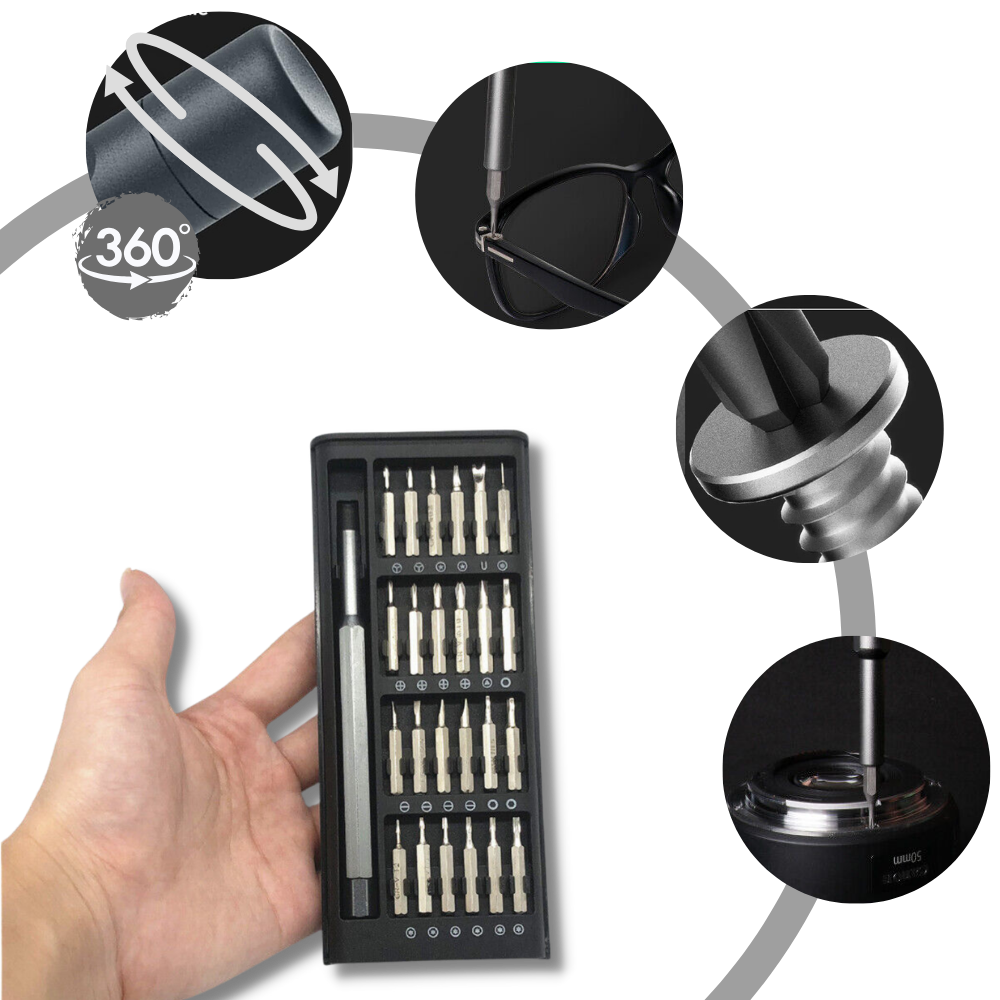 24-i-1 Skruetrækkersæt til præcision
- Ozerty