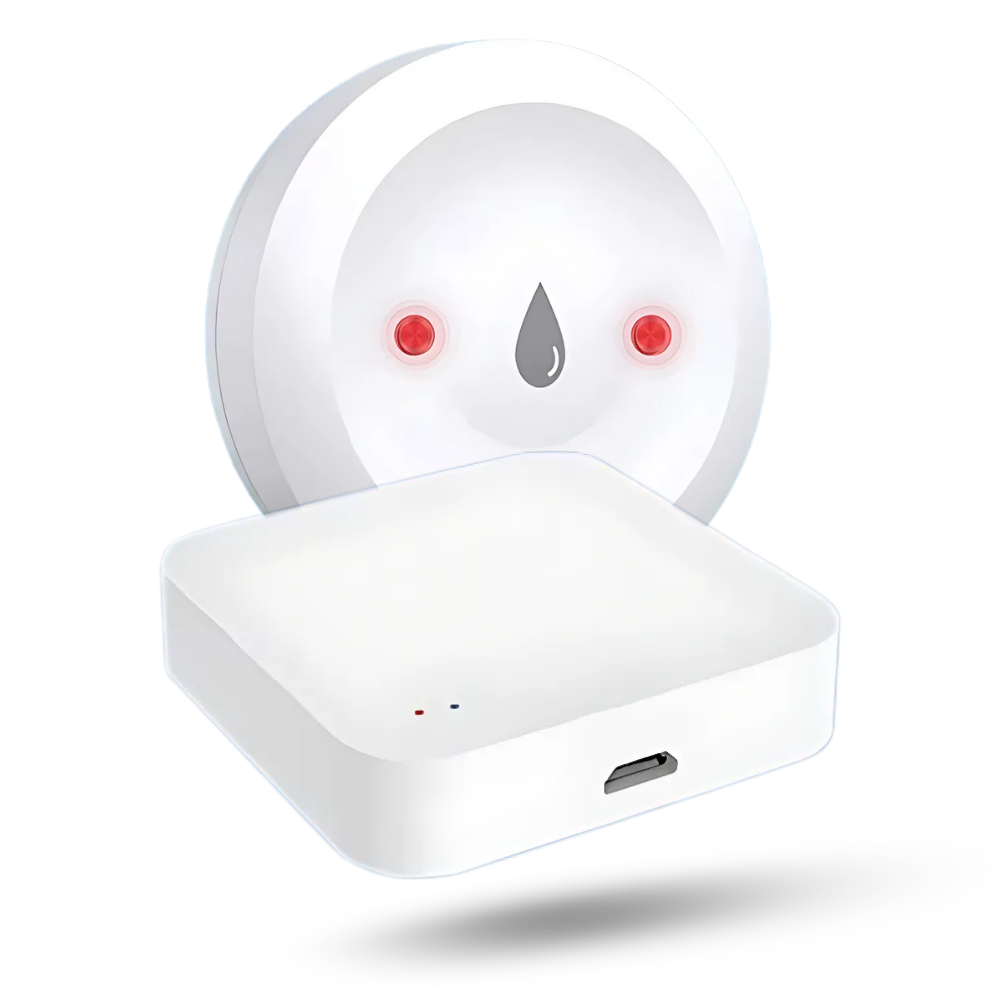 LeakLock Trådløs Sensor -1 vandlækagesensor med Wi-fi-hub - Ozerty