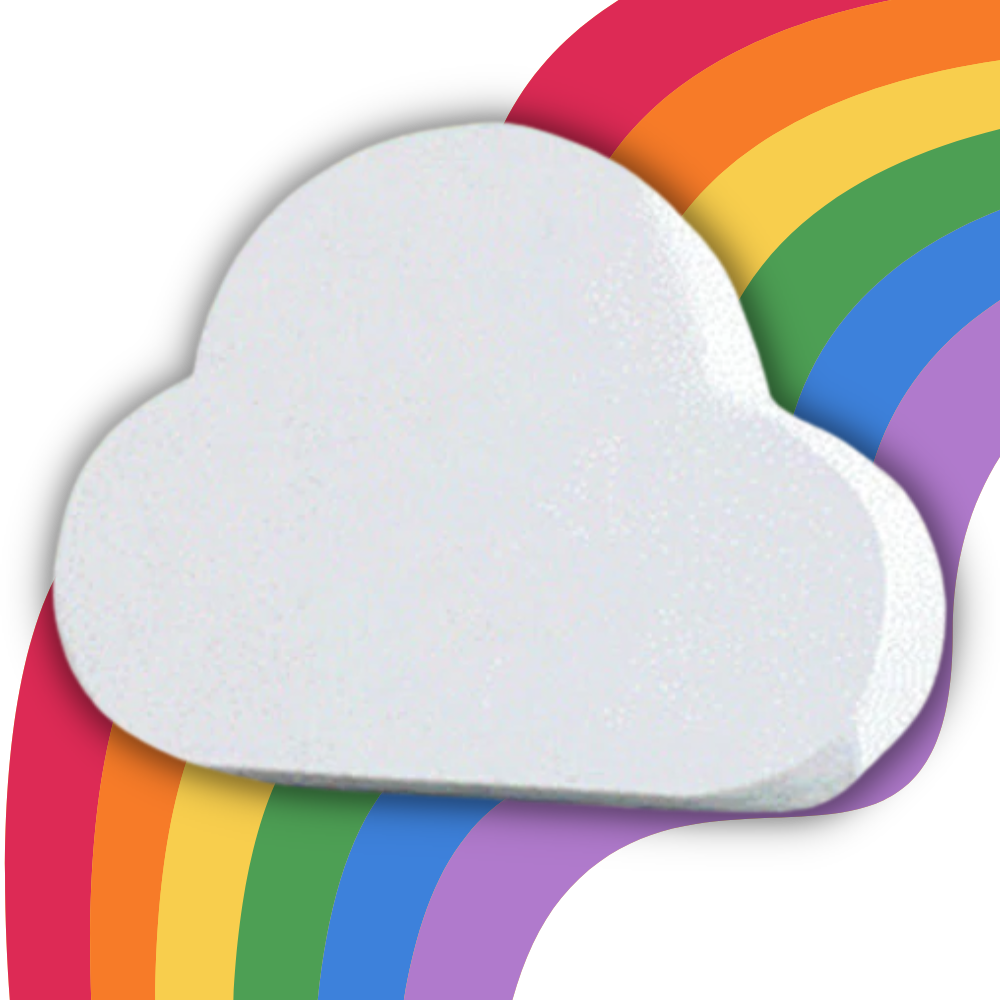 Farverig havsalt badebombe