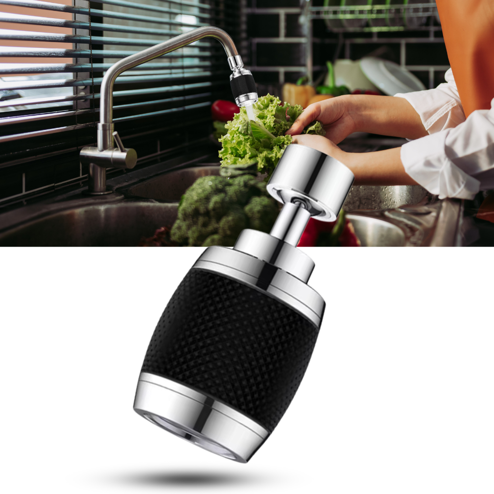 360° vandhane-monteret vandfilter med 3 vandindstillinger - Ozerty