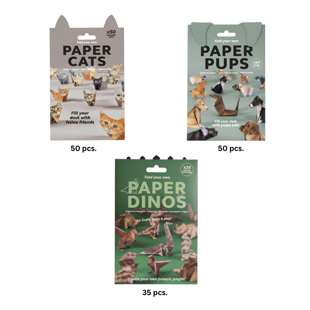 3D Kæledyrs-origamipapir - Ozerty