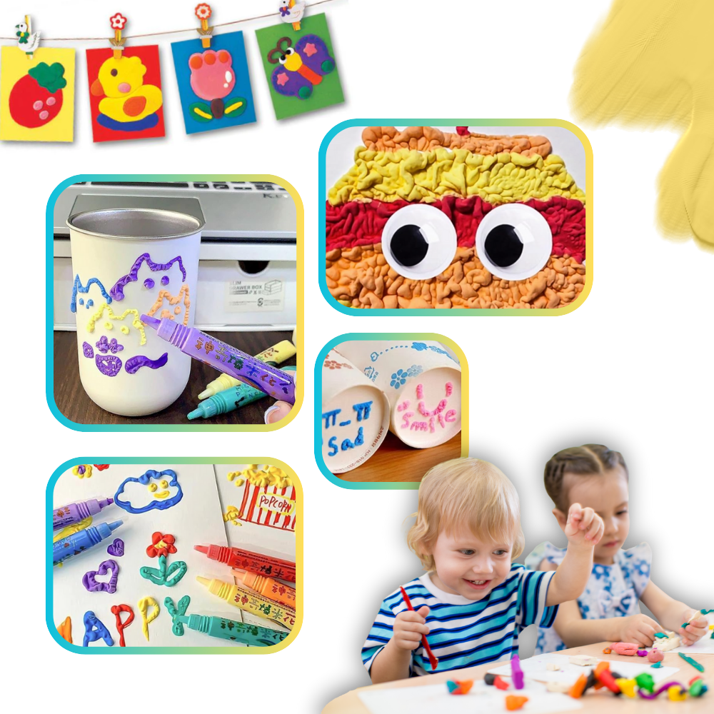 3D Puffy Bobbel Popcorn Tus - Ozerty