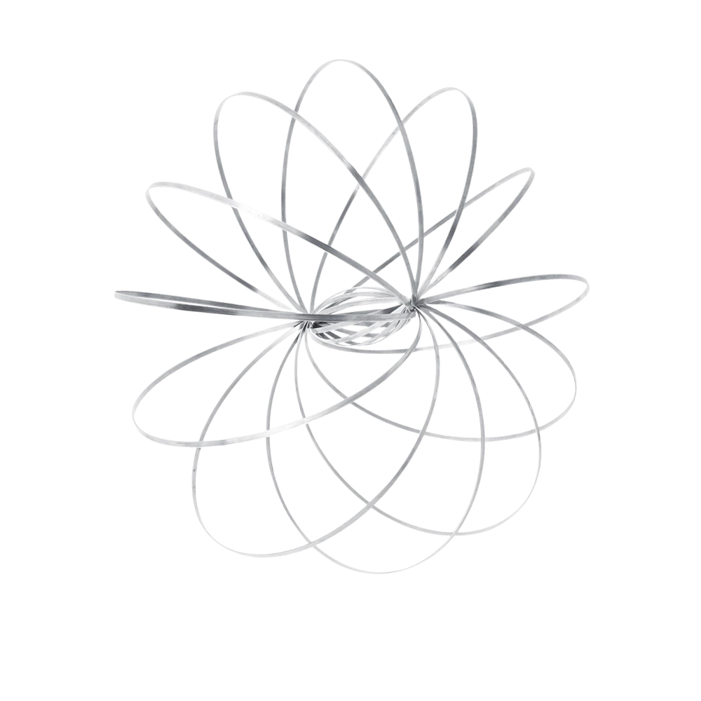 3D Rustfri Arm-Slinky -Sølv - Ozerty