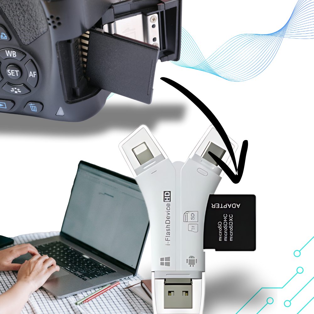 4-i-1 USB til telefoner
- Ozerty