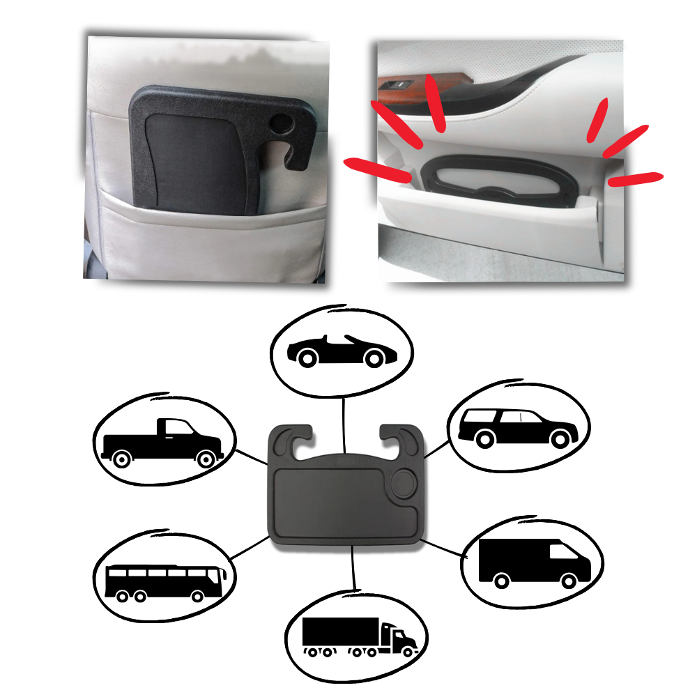 Justerbart bord til rattet
- Ozerty