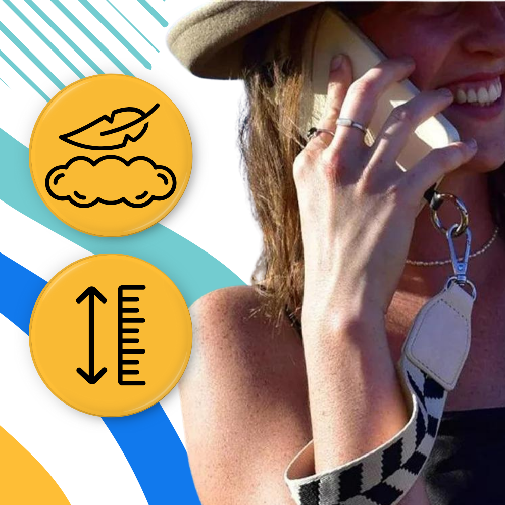 Justerbar crossbody mobilrem - Ozerty