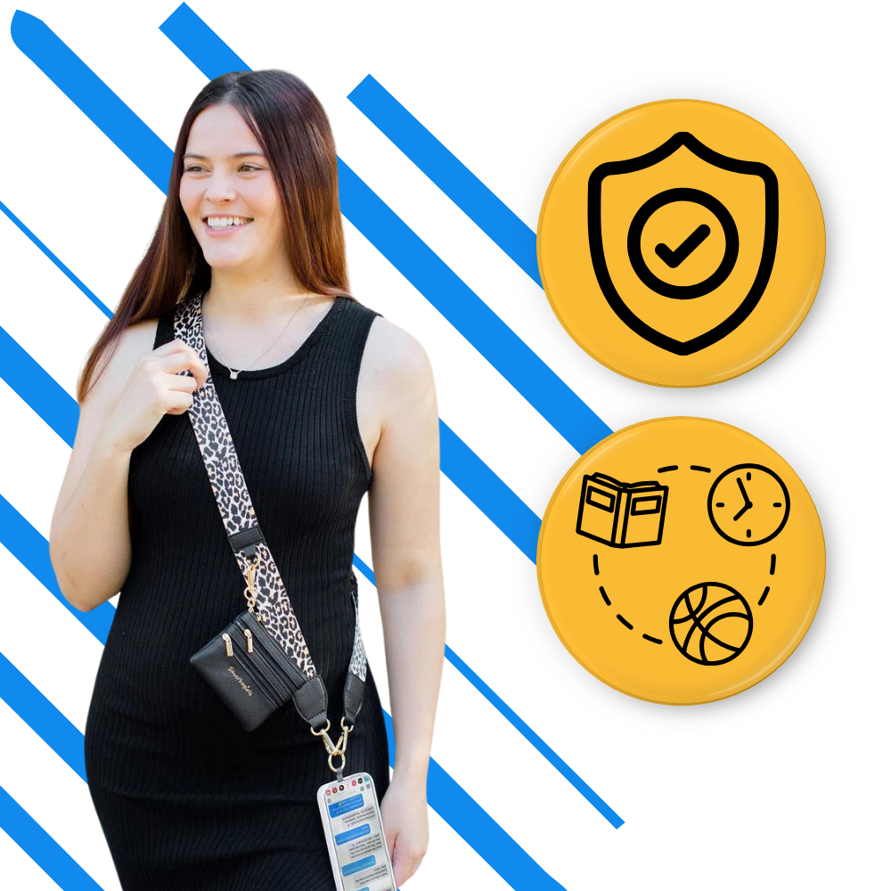 Justerbar crossbody mobilrem - Ozerty