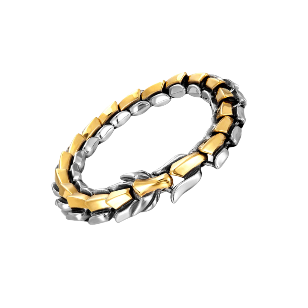 Justerbart Midgårdsdrage-armbånd
-Guld Sølv - Ozerty