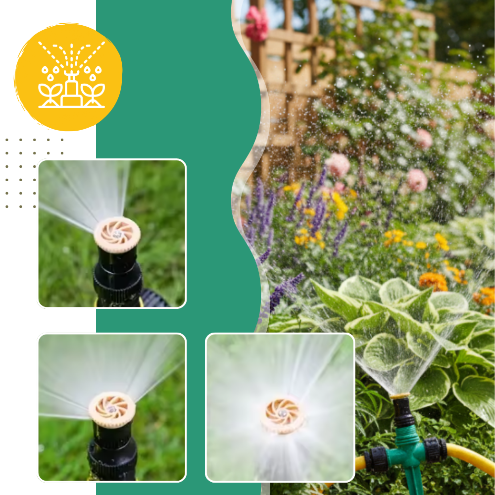 Justerbar Roterende Græssprinkler - Ozerty