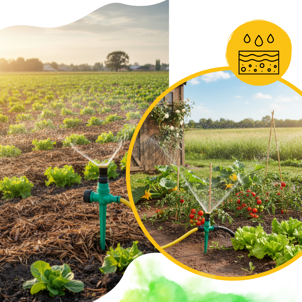 Justerbar Roterende Græssprinkler - Ozerty