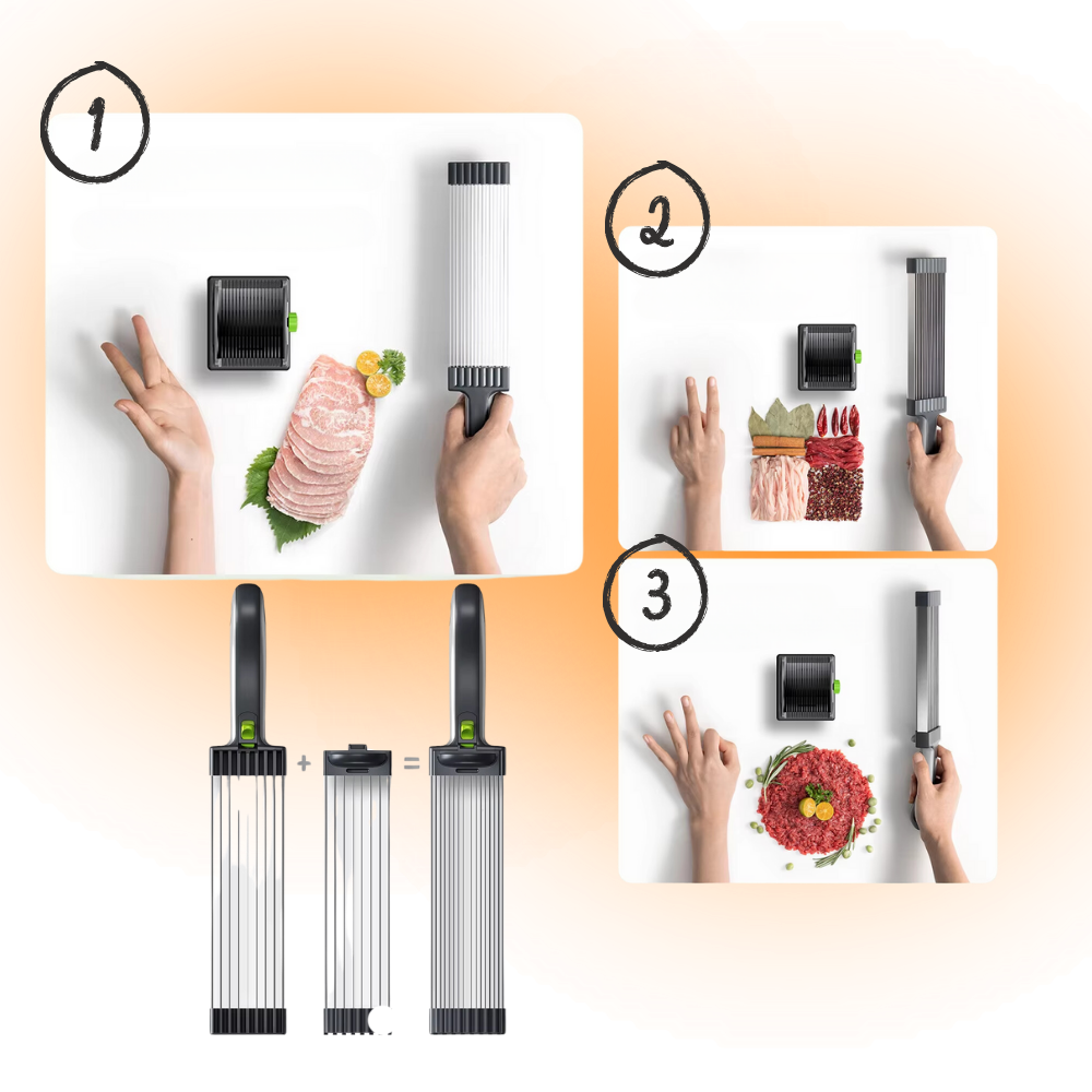 Manuel kødskærer med justerbar tykkelse - Ozerty