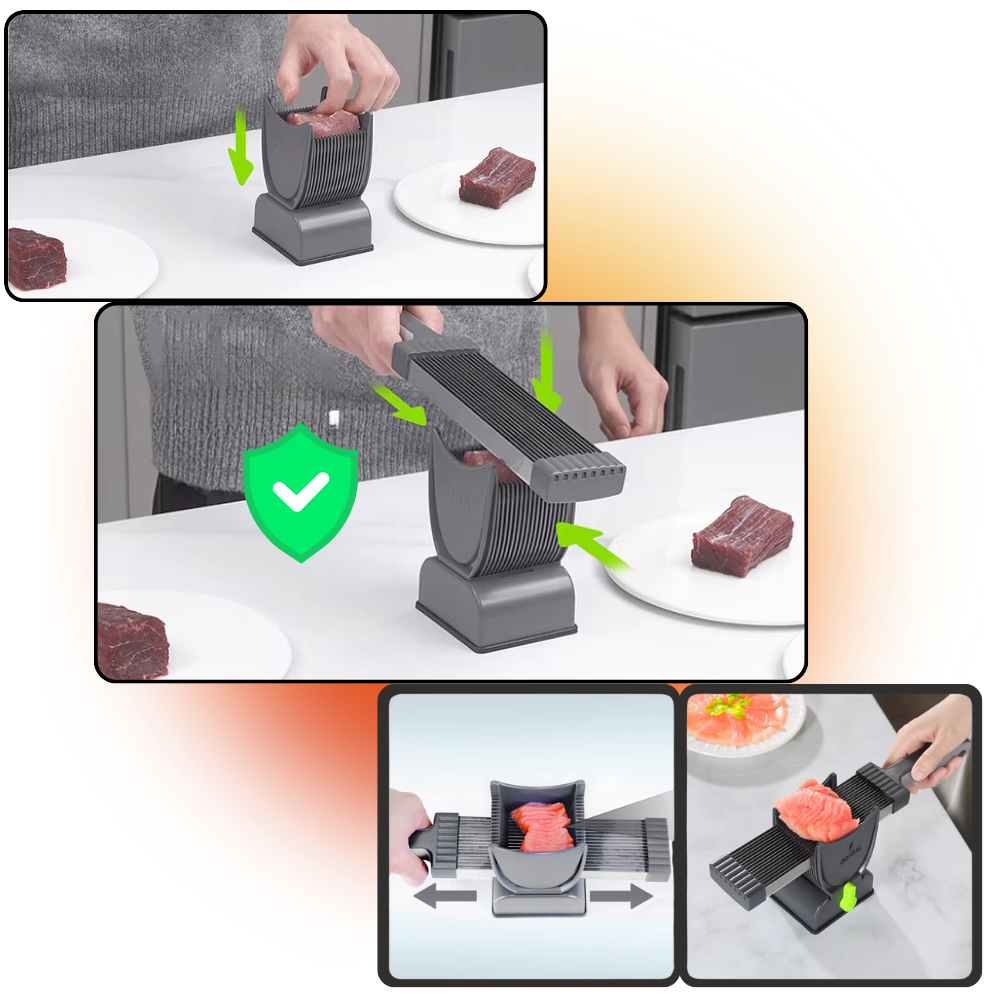 Manuel kødskærer med justerbar tykkelse - Ozerty