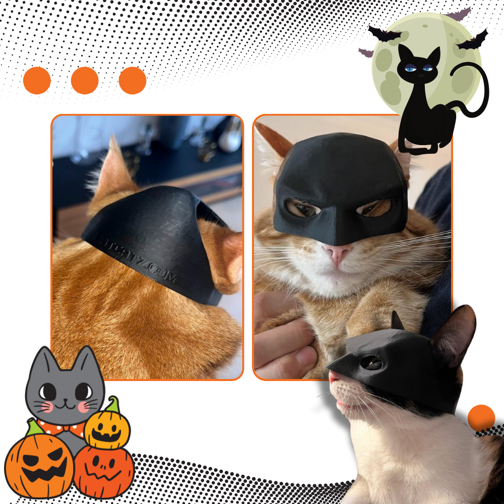 Bedårende Batman-maske til katte - Ozerty