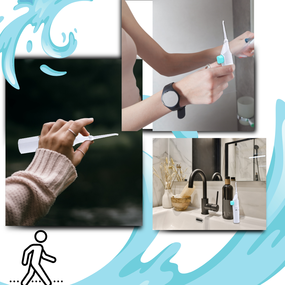 Luftdrevet tandrenser med vand
- Ozerty