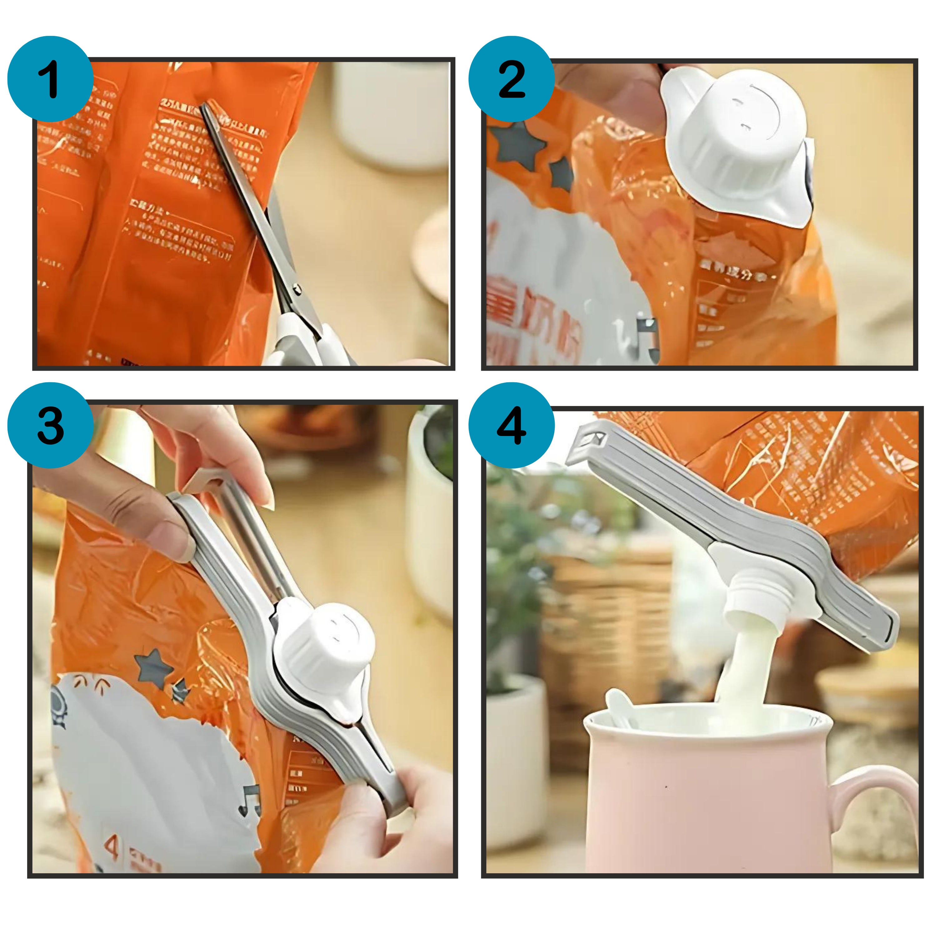 Lufttæt Chipspose-Clips - Ozerty