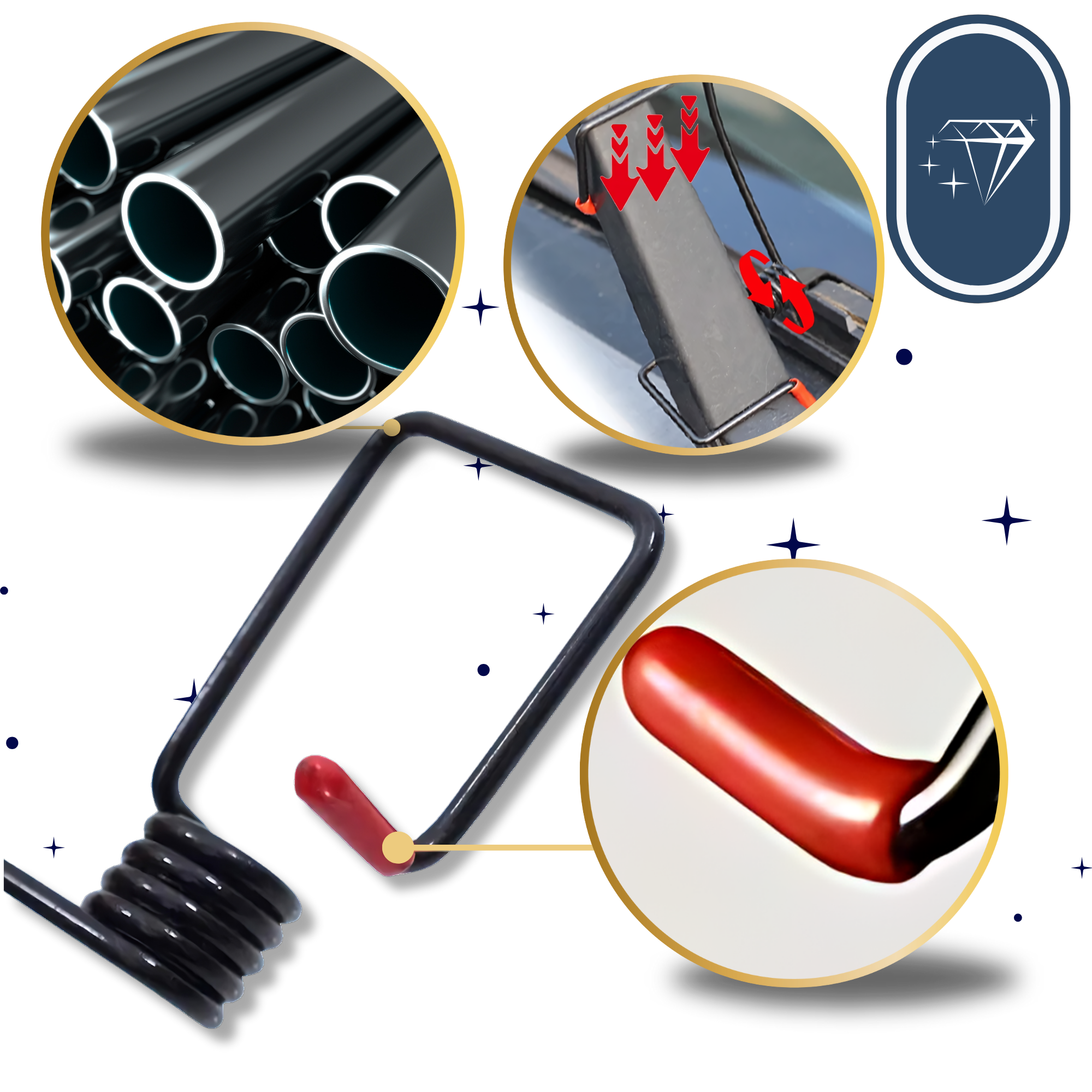 Viskerarm til bil for udsyn i al slags vejr
- Ozerty