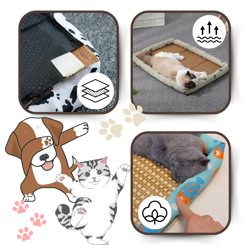 Skridsikker kæledyrsmåtte med køleteknologi
- Ozerty