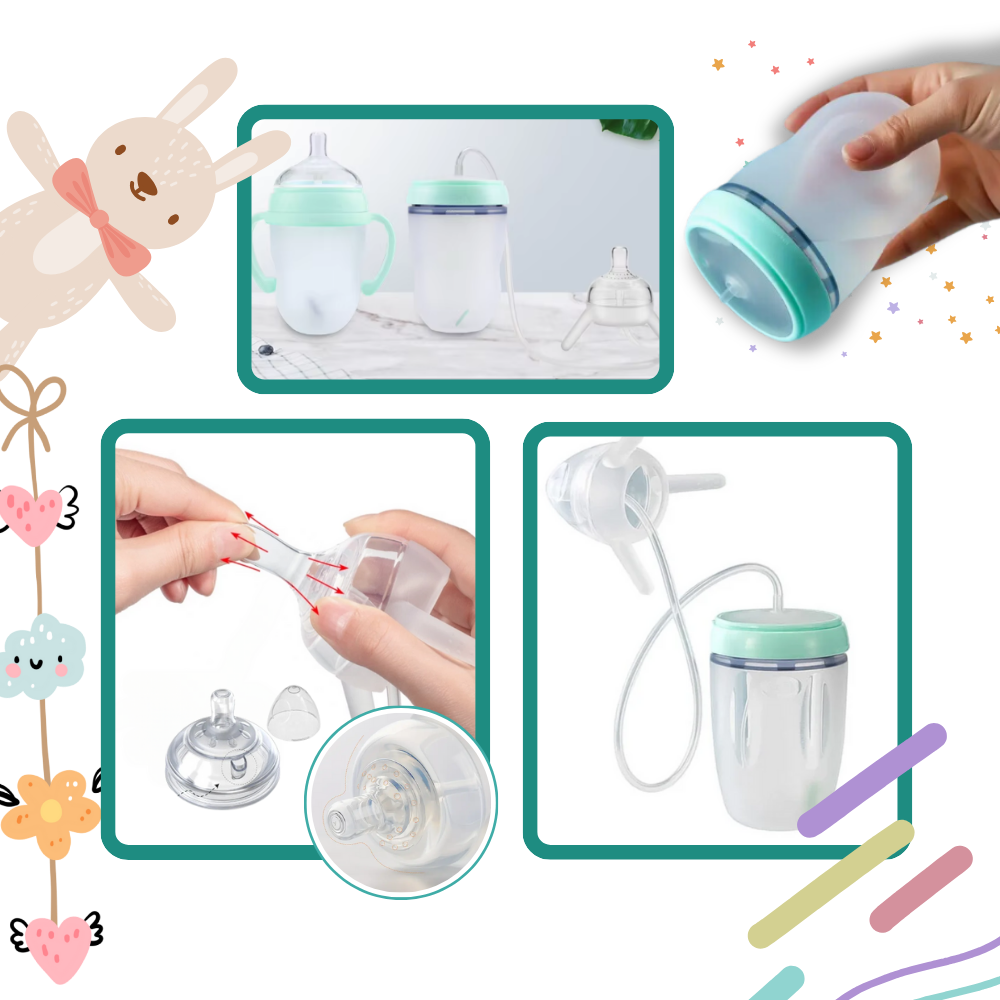 Flaske med anti-kolik-ventil til selvstændig spisning - Ozerty