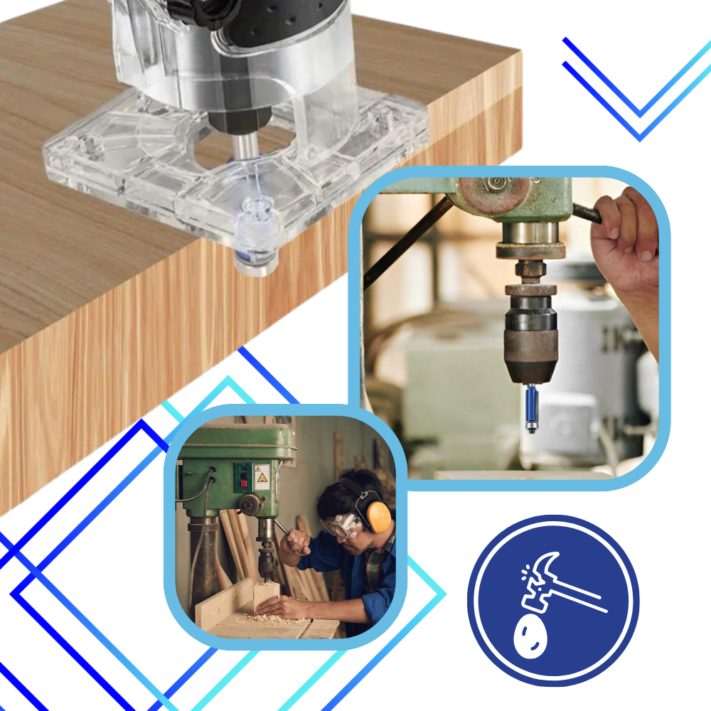 Anti-tilbageslag fræsebor til træ - Ozerty