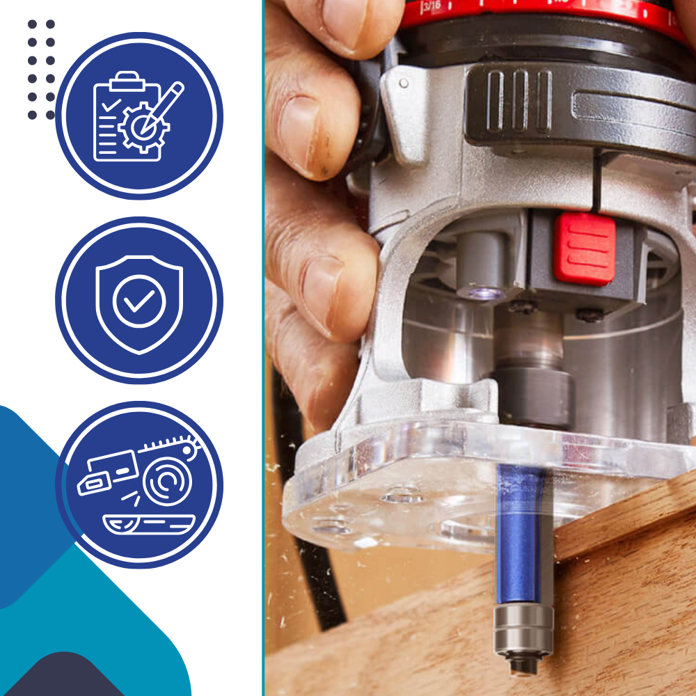 Anti-tilbageslag fræsebor til træ - Ozerty