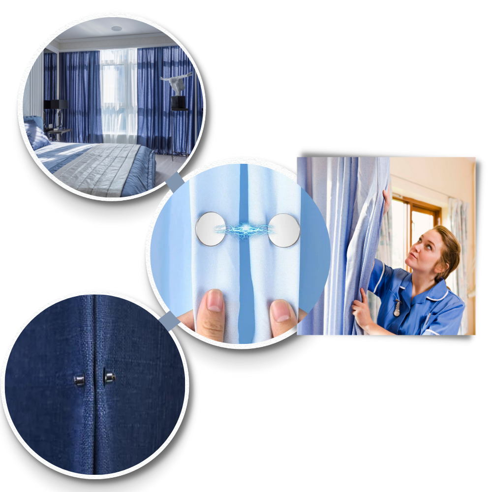 Magnetiske gardinklemmer mod gennemslip
- Ozerty
