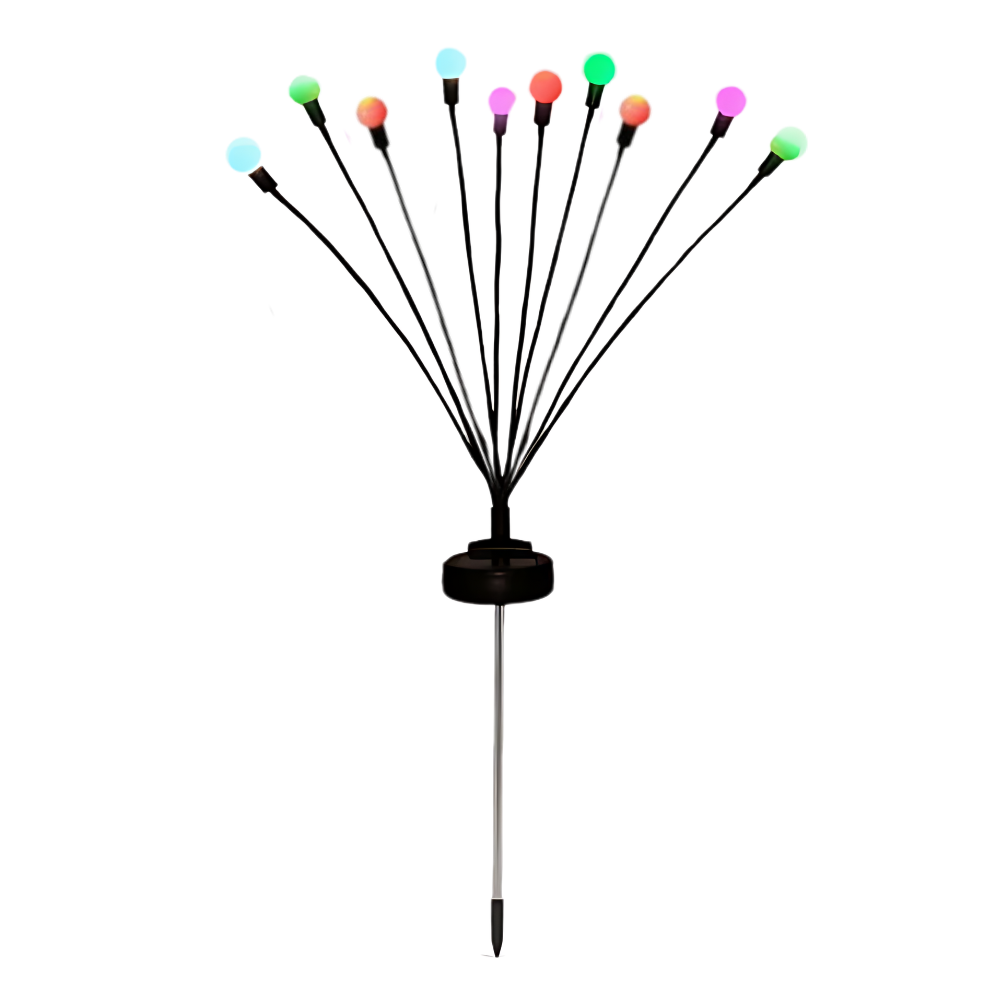 Vandtætte automatiske udendørs LED-solcellelamper -Flerfarvet - Ozerty