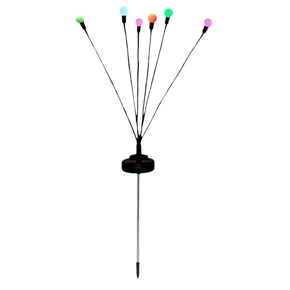 Vandtætte automatiske udendørs LED-solcellelamper -Flerfarvet - Ozerty