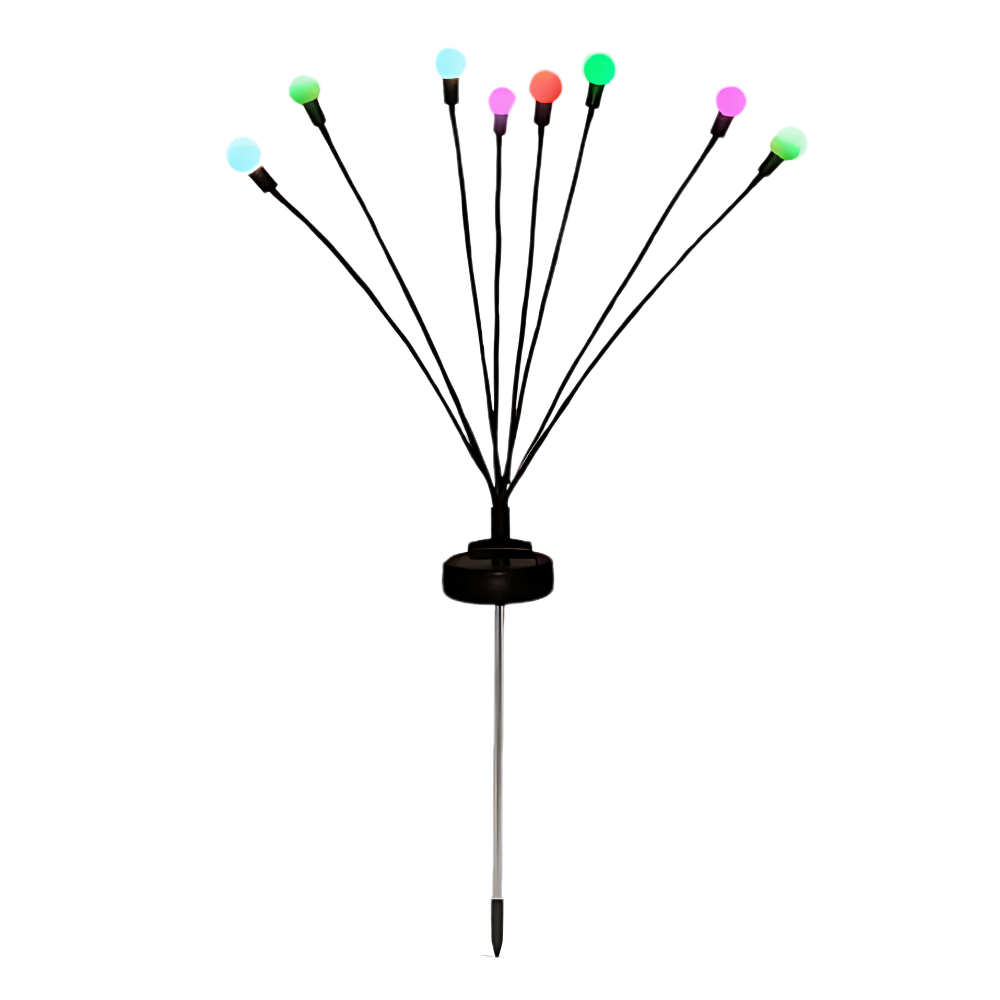 Vandtætte automatiske udendørs LED-solcellelamper -Flerfarvet - Ozerty