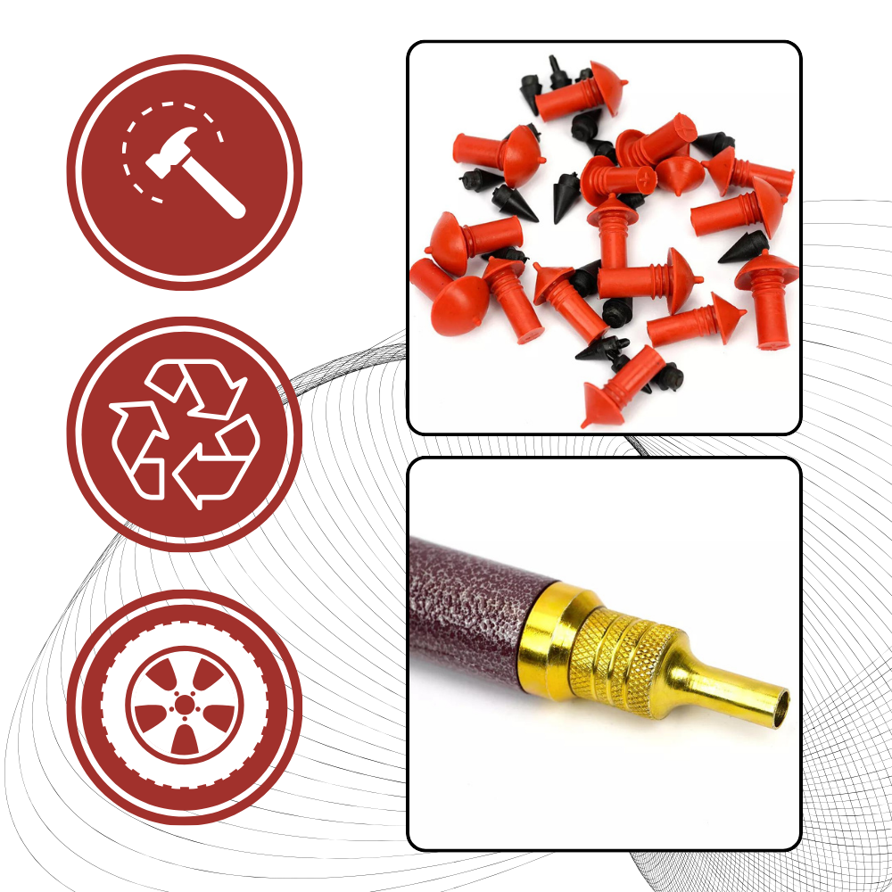 Universal redskab til automatisk reparation af punkterede dæk
- Ozerty