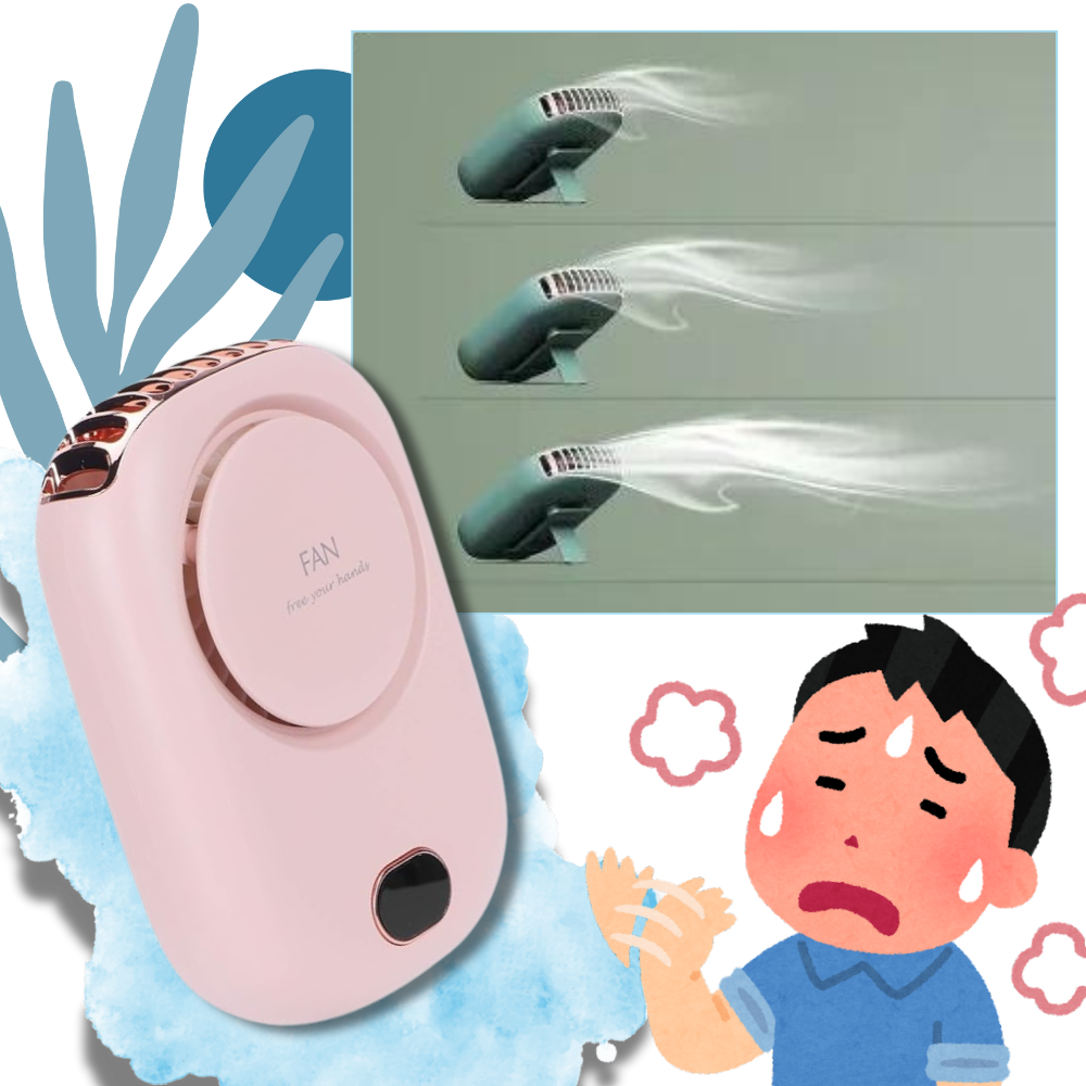 Justerbar bærbar nakkeventilator uden vinger
- Ozerty