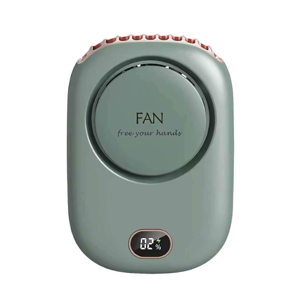 Justerbar bærbar nakkeventilator uden vinger
-Grøn - Ozerty