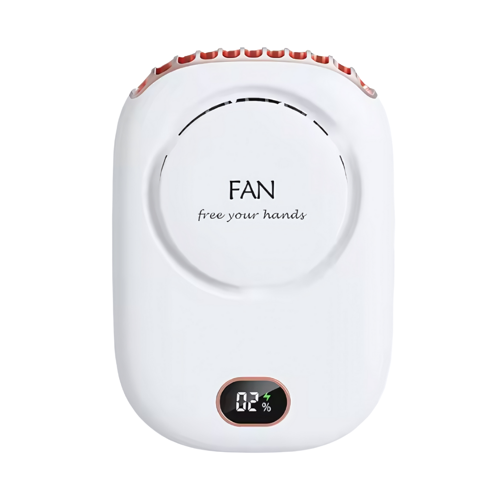 Justerbar bærbar nakkeventilator uden vinger
-Hvid - Ozerty