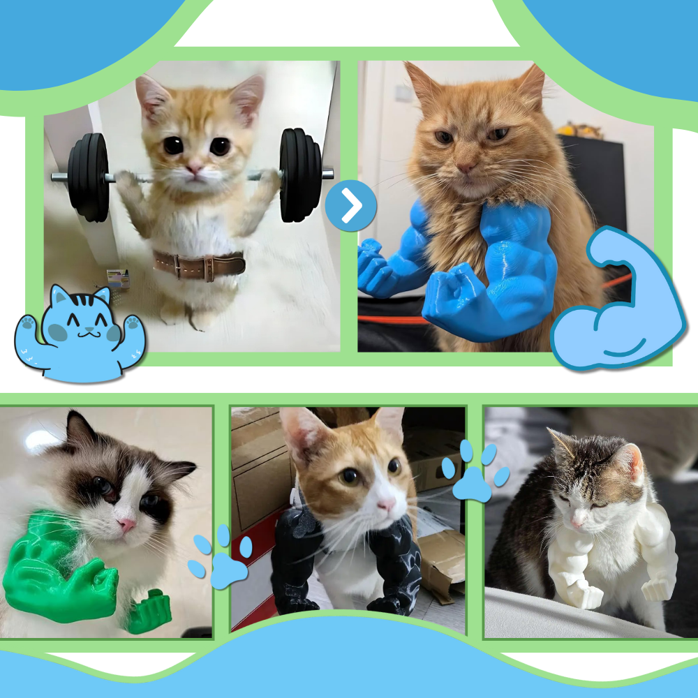 Bodybuilder Kattekostume - Ozerty