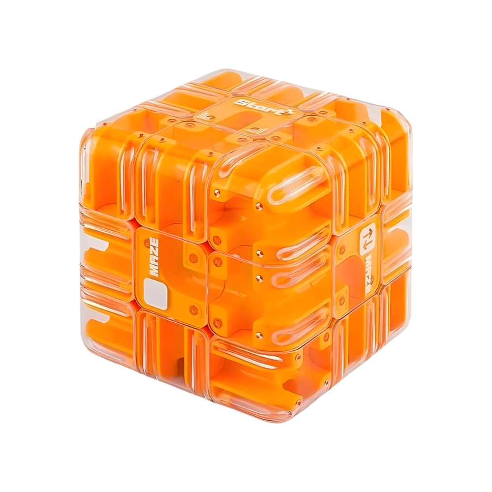 Hjernetræner Maze Cube -Orange - Ozerty