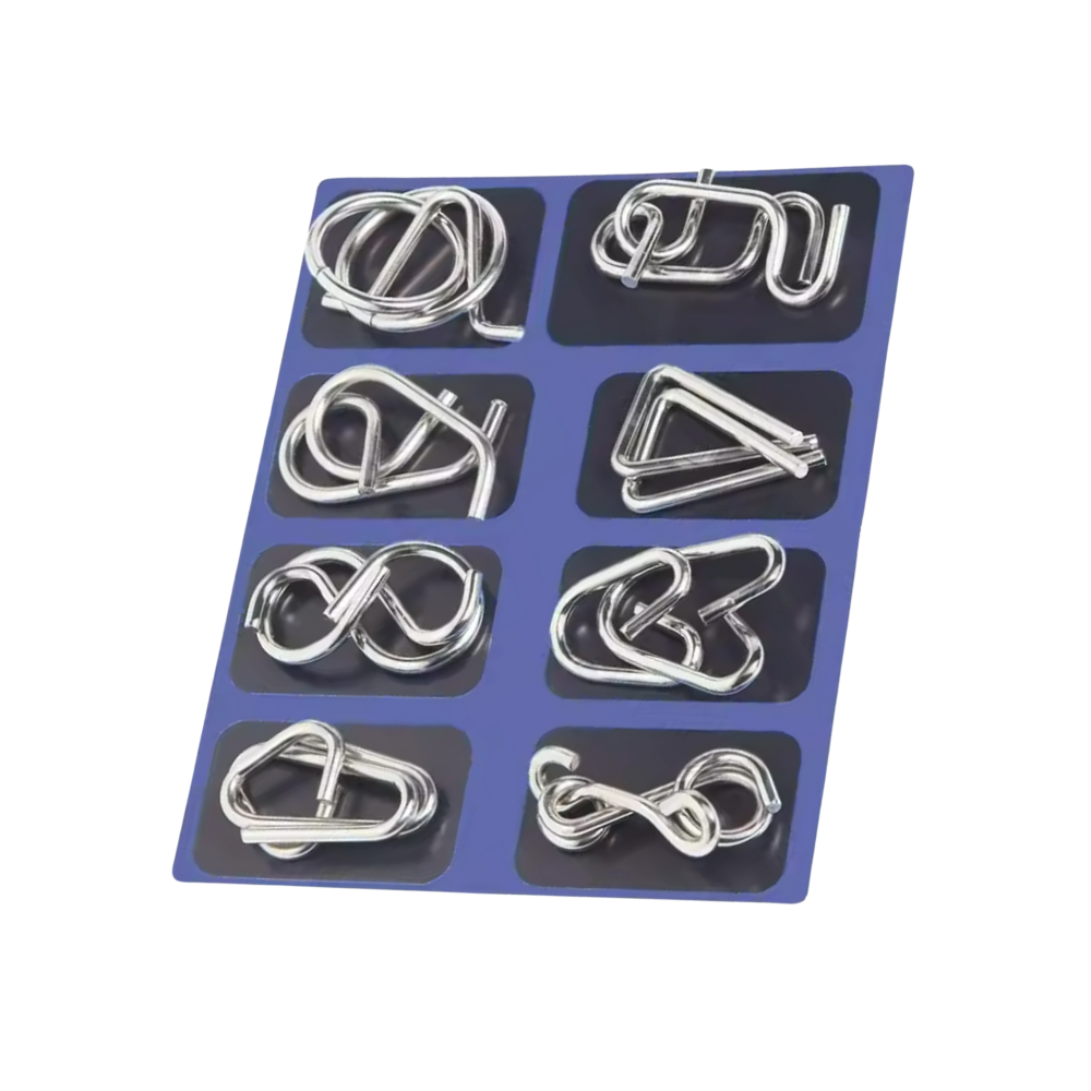 Brain Tease Lock Puzzle -Blå - Ozerty