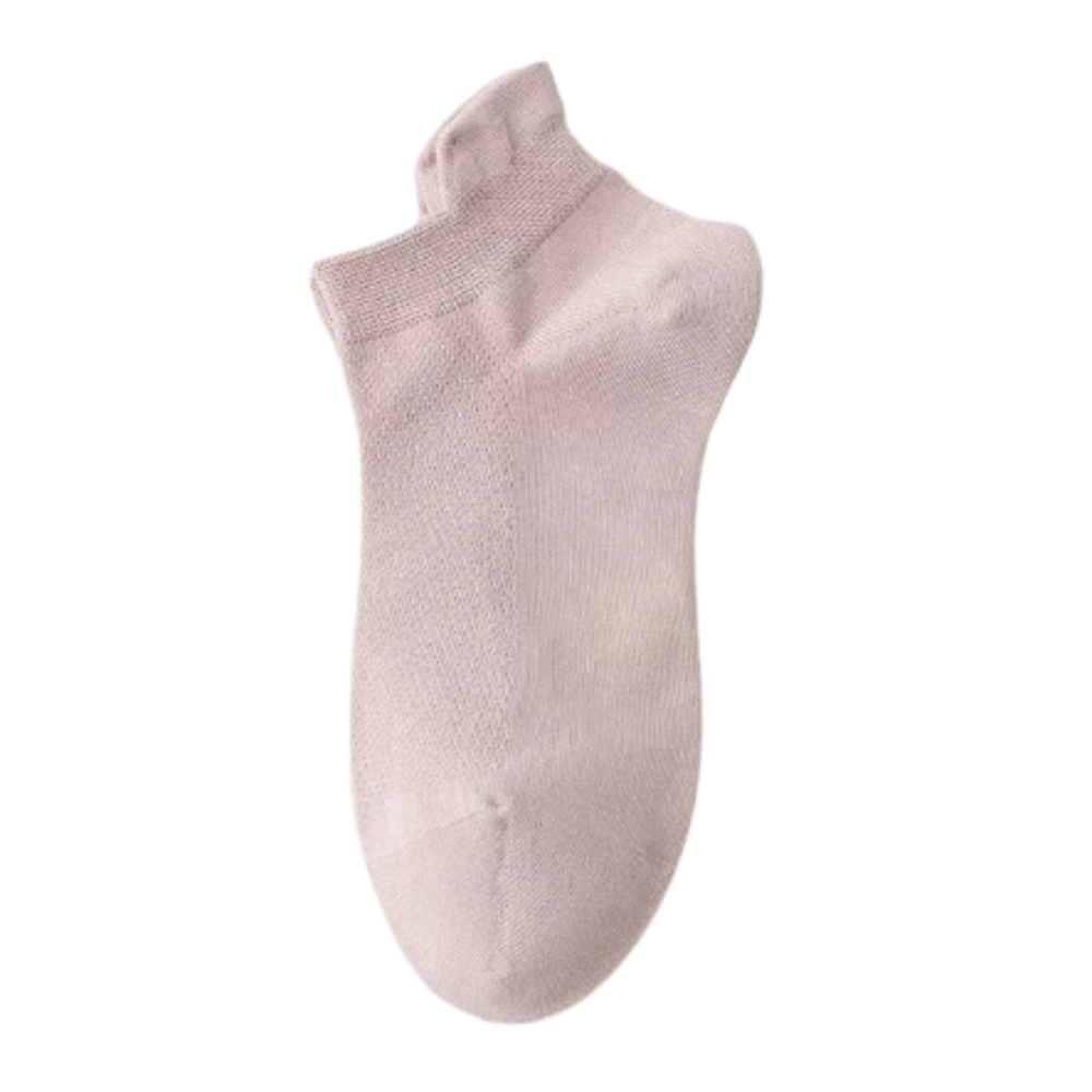 Åndbare bløde ankelstrømper i bomuld
-Lyserød/EU35-40/UK4-6/US5-7 - Ozerty
