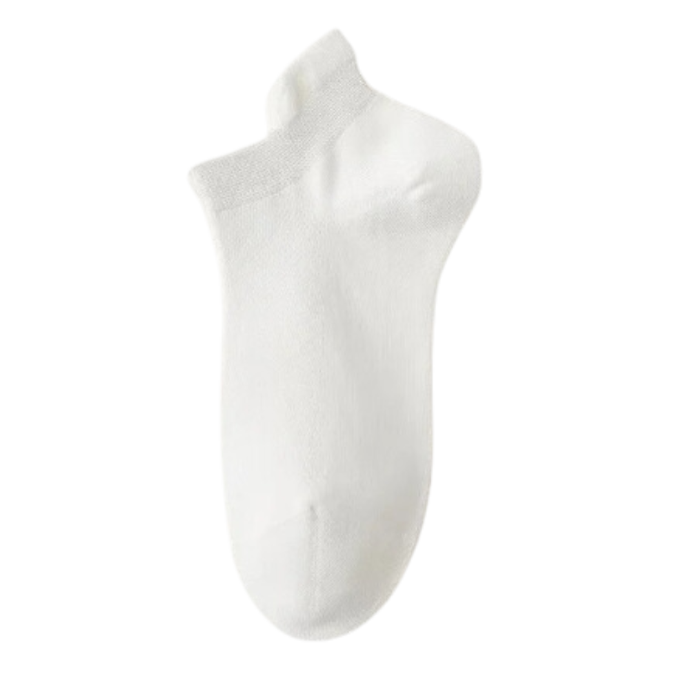 Åndbare bløde ankelstrømper i bomuld
-Hvid/EU35-40/UK4-6/US5-7 - Ozerty