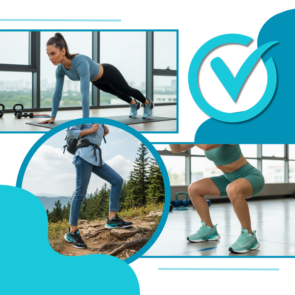 Åndbare løbesko med stødabsorbering - Ozerty