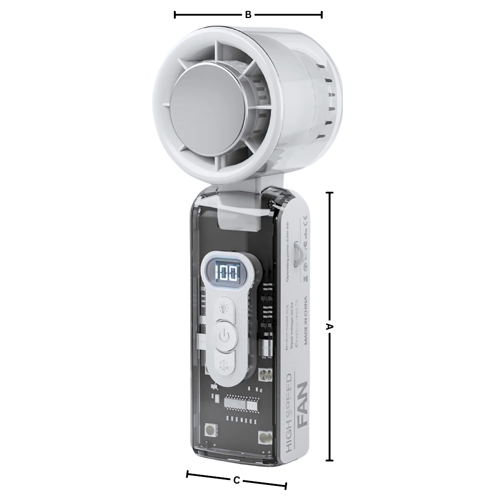 Breeze Mini Turbo Ventilator - Ozerty