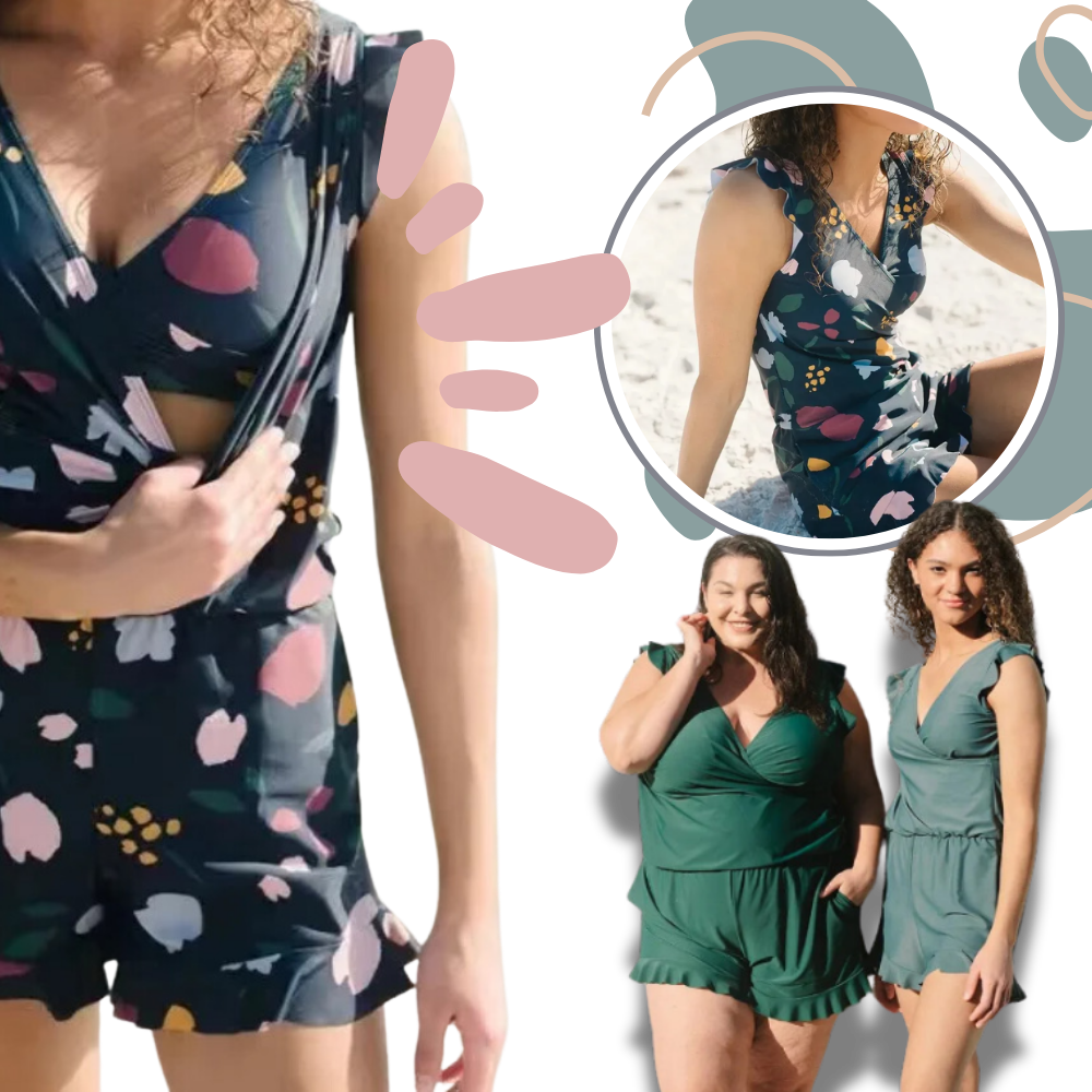 Badedragt med indsyet bh - Ozerty