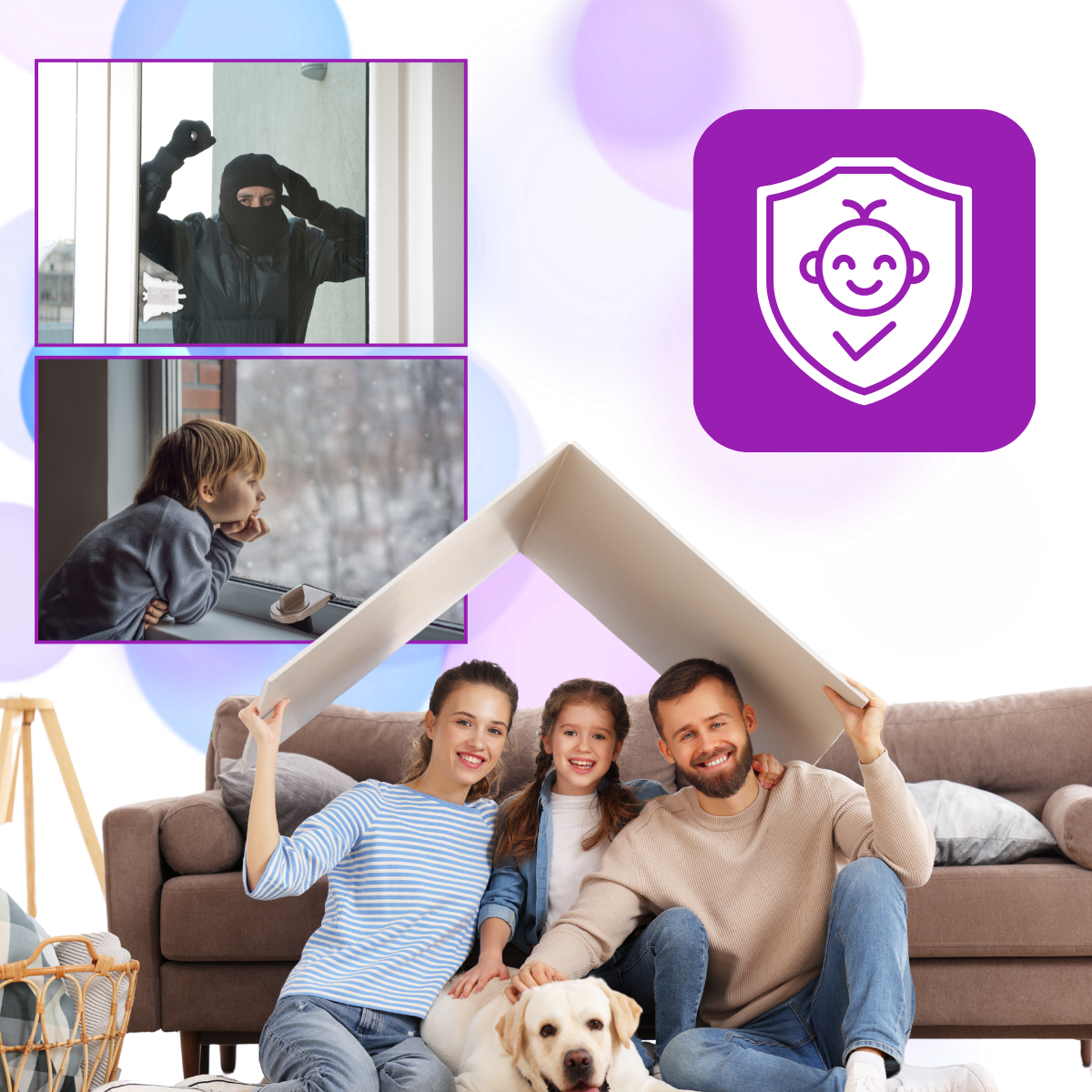 Indbrudssikker skydedørslås
- Ozerty