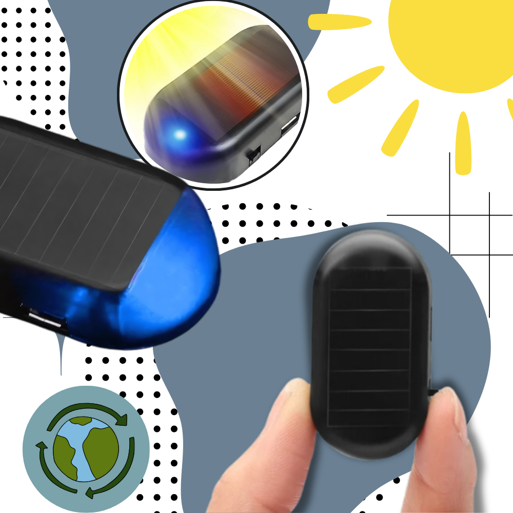 Solcelledrevet alarmlys til biler
- Ozerty