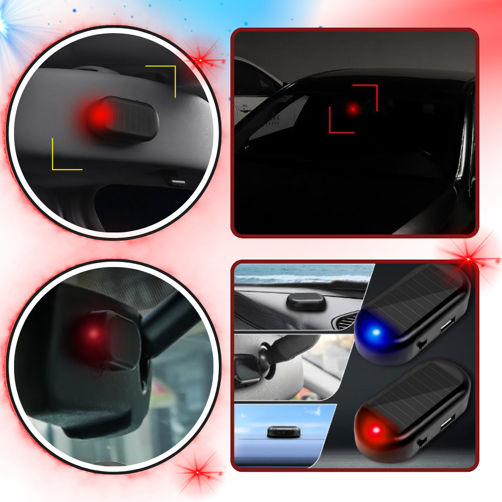 Solcelledrevet alarmlys til biler
- Ozerty