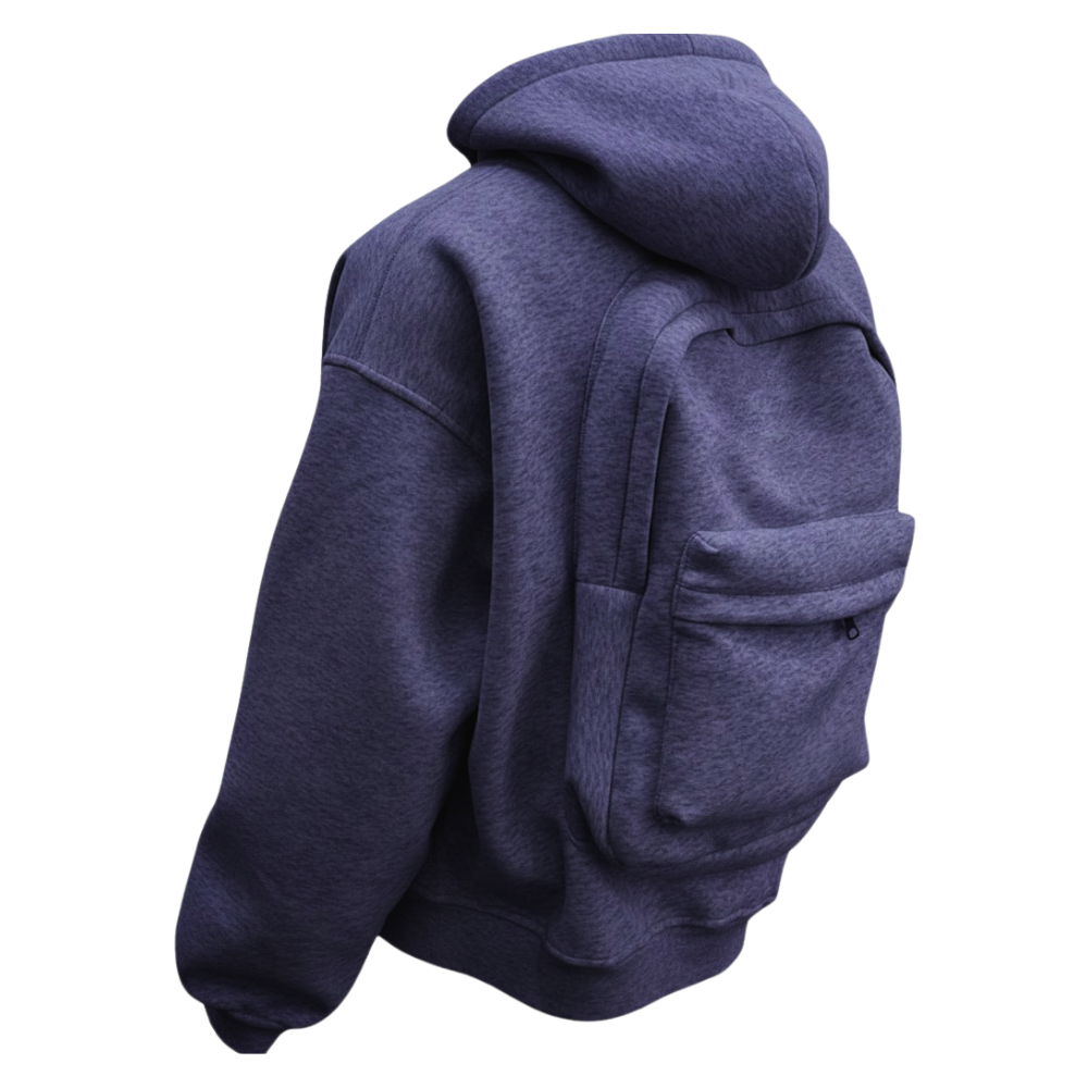 Carry Wear Utility Hættetrøje -Navyblå - Ozerty