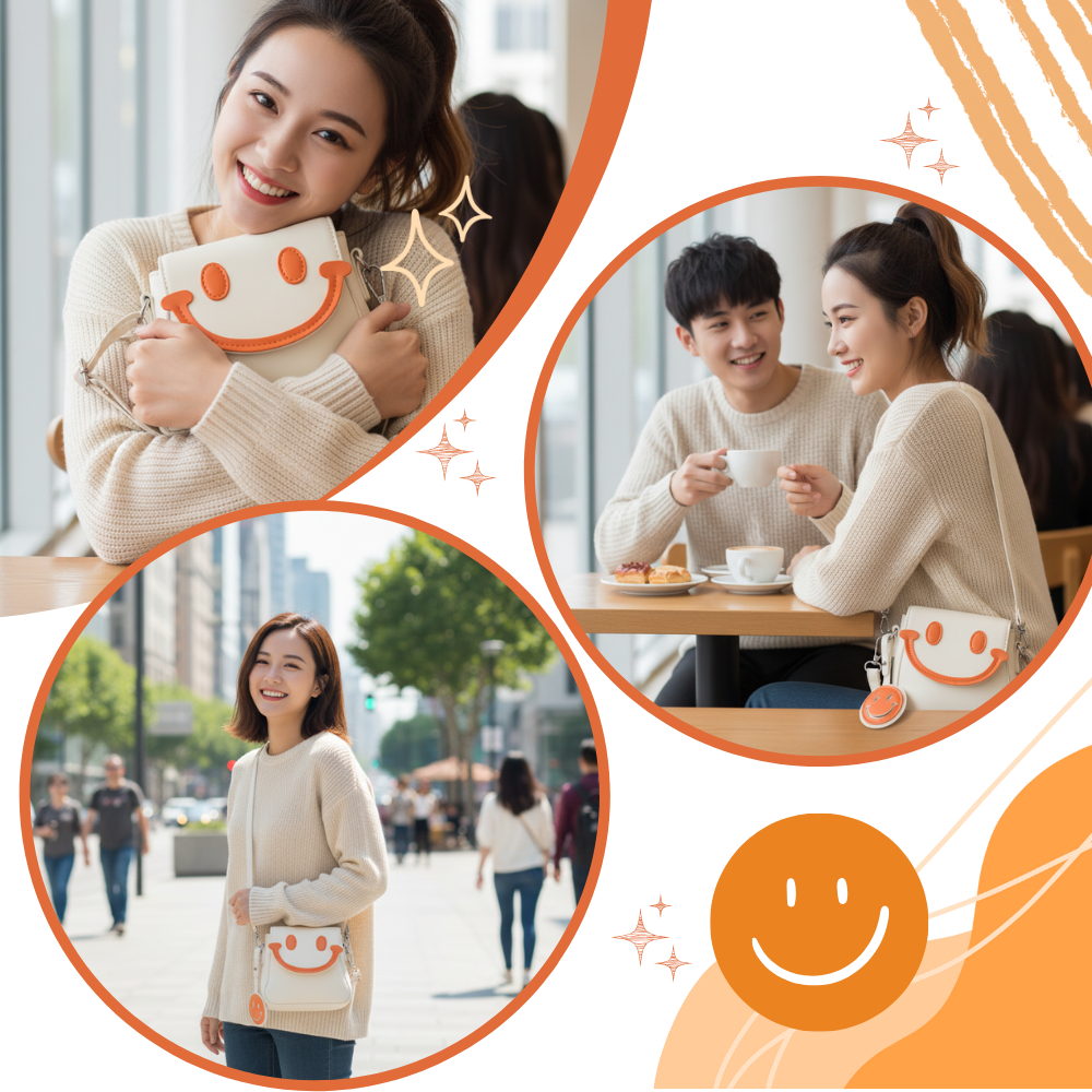 Crossbody-taske Med Muntert Smil - Ozerty