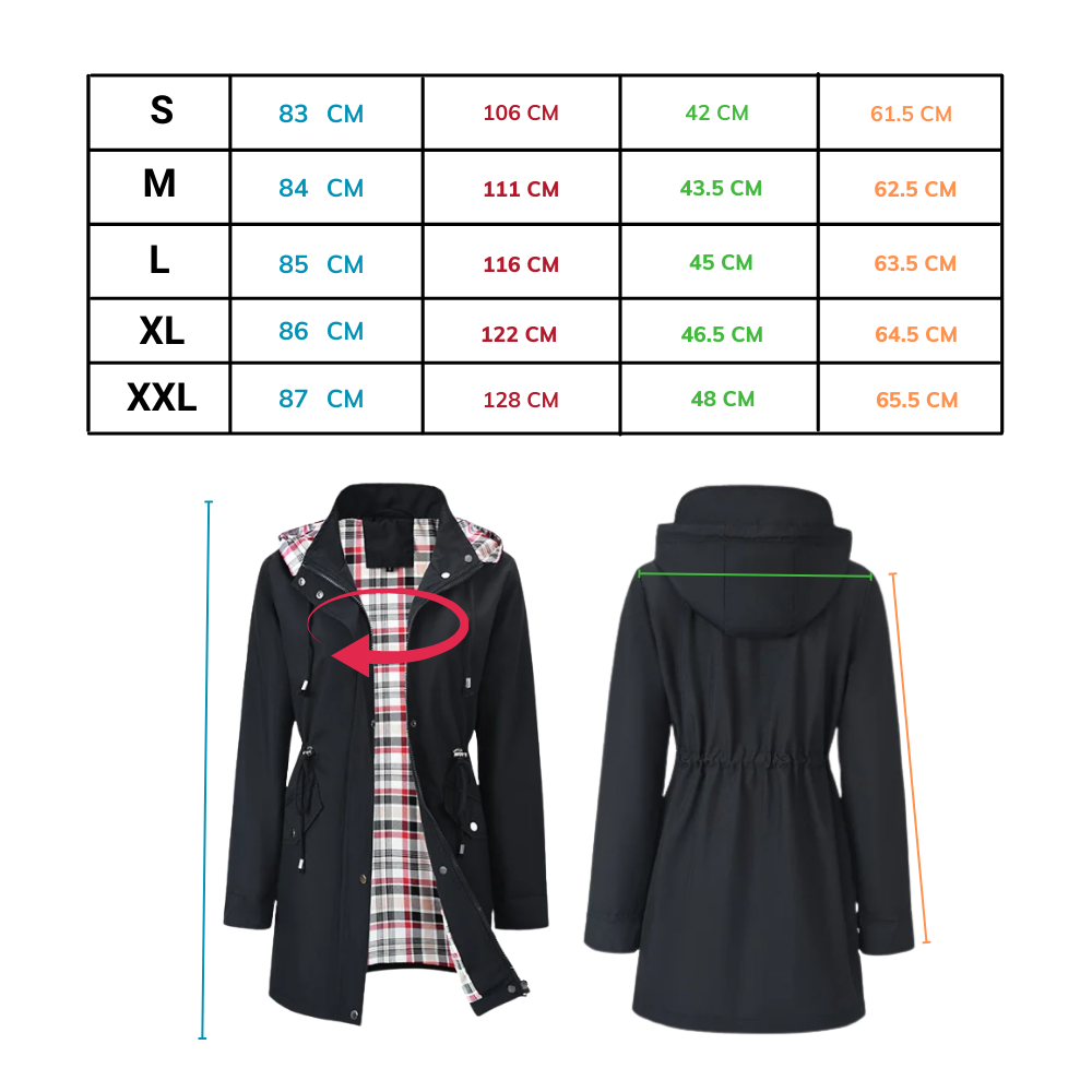 Chic Vandtæt Frakke - Ozerty